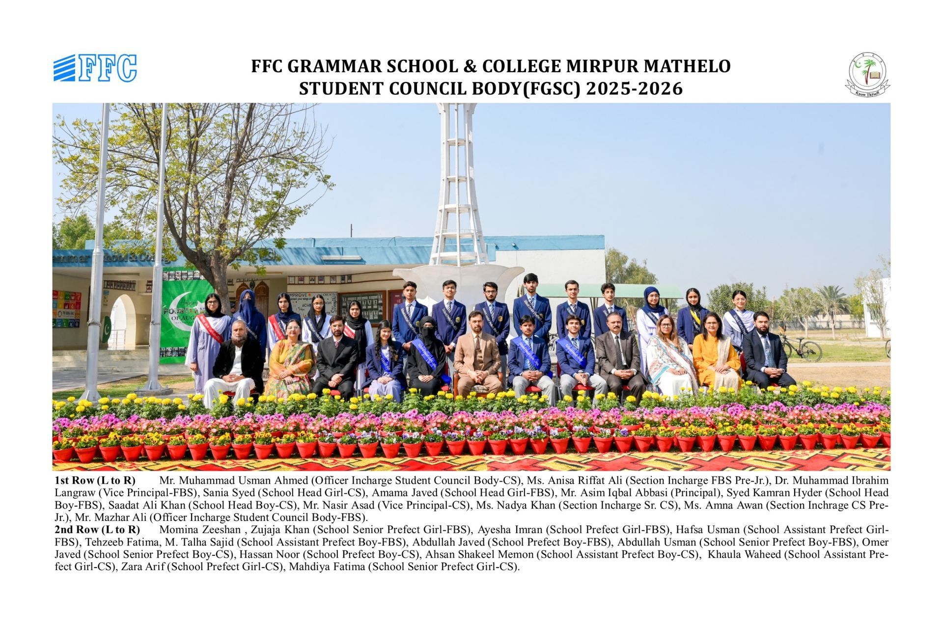 FGSC Student Council Body 2025-2026